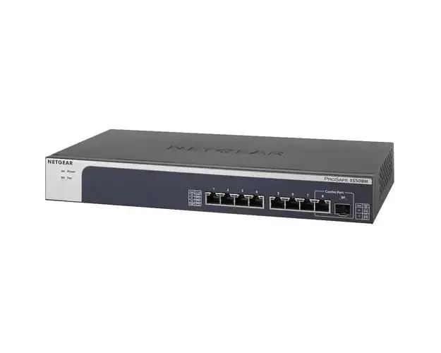 Switch NetGear XS508M, Fara management, 8-Port, 10GB/ Multi-GB ETH, Silver