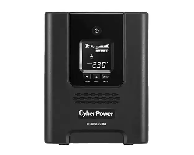 UPS Cyber Power PR3000ELCDSL, Tower, 3000 VA, 2700 W, AVR, LCD Display, Line Interactive