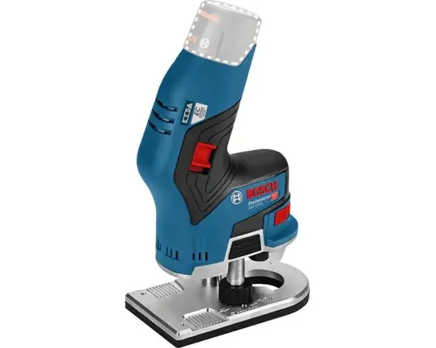 Masina de frezat muchii pe acumulator Bosch Professional 06016B0002, 12 V, 13.000 RPM, bucsa elastica, cheie fixa 17 mm, fara acumulator/incarcator.