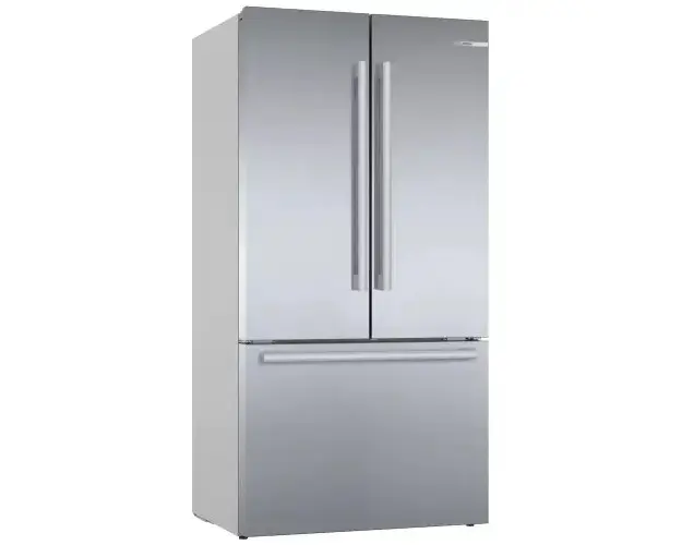 Side by side Bosch KFF96PIEP, MultiDoor, 573 l, Clasa E, NoFrost, HomeConnect, AirFresh Filter, VitaFresh, 183 cm, Inox antiamprenta