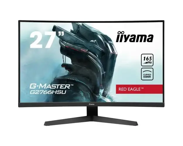 Monitor iiyama G-Master G2766HSU-B1 RedEagle 27inch Curved VA LED, 1ms, 165Hz, HDR, FreeSync Premium, FlickerFree, BlackTuner