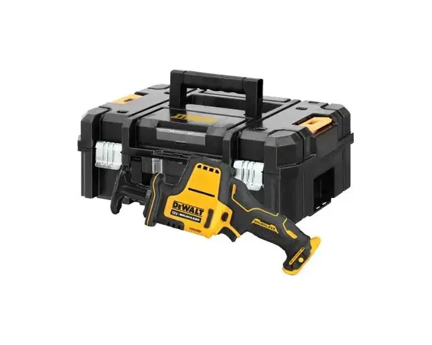 Fierastrau tip sabie, Dewalt, compact, compatibil cu acumulator 12 V, 2800 rpm, cu valiza (fara acumulator si incarcator)