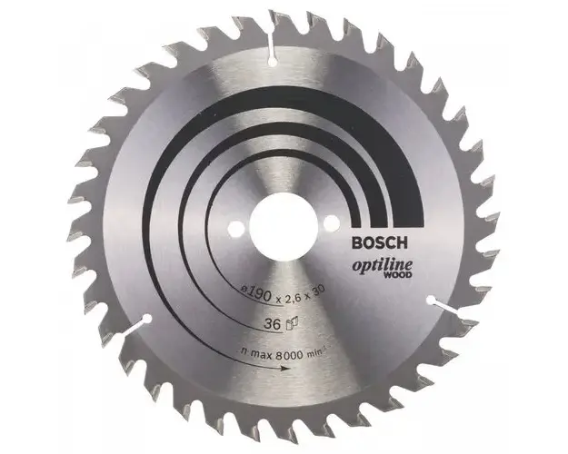 Panza de ferastrau circular Bosch Optiline Wood, 190 x 30 mm, 36 dinti