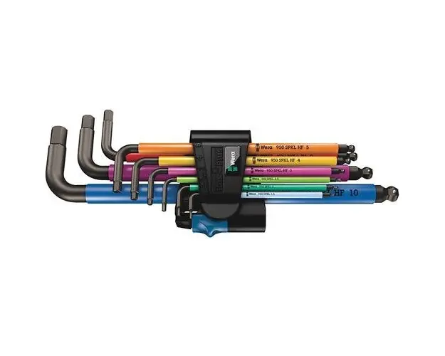 Set chei imbus cu profil hexagonal, multicolor, 1.5-10 mm, 9 bucati, Wera