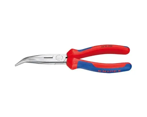 Cleste cu cioc semirotund si suprafata taietoare indoit, KNIPEX, 26 22 200, CrV, 200 mm