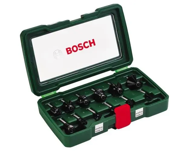 Set 12 freze cu carburi Bosch 2607019466, metalic