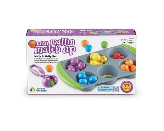Joc matematic Mini briose Learning Resources, 76 piese, 3 - 6 ani