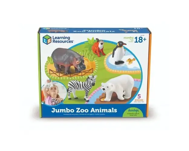 Set 5 figurine Animalute de la Zoo Learning Resources, 18 luni+