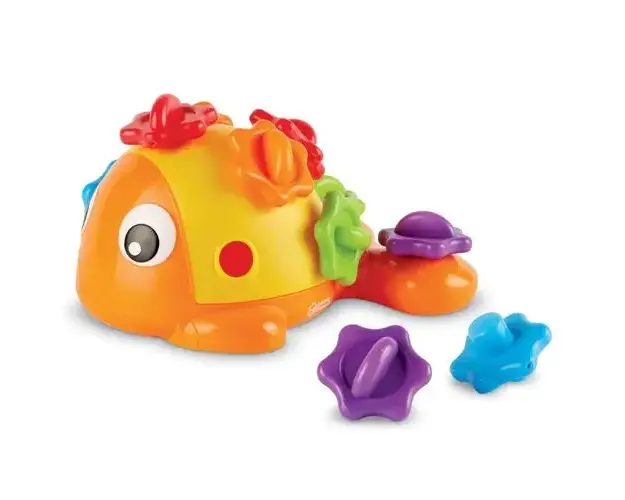 Joc de motricitate Pestele Finn Learning Resources, 12 solzi, plastic, 18 luni+, Multicolor