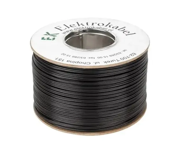 Cablu SMYp pentru difuzor, 2 x 1 mm, 100 m, Negru