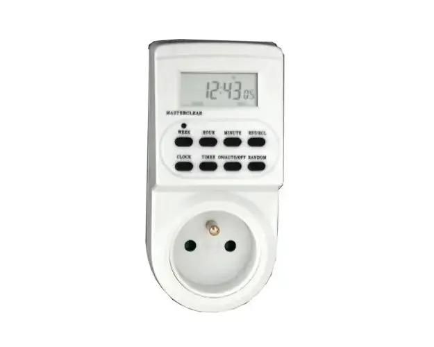 Priza programabila digitala, temporizator, 2300W