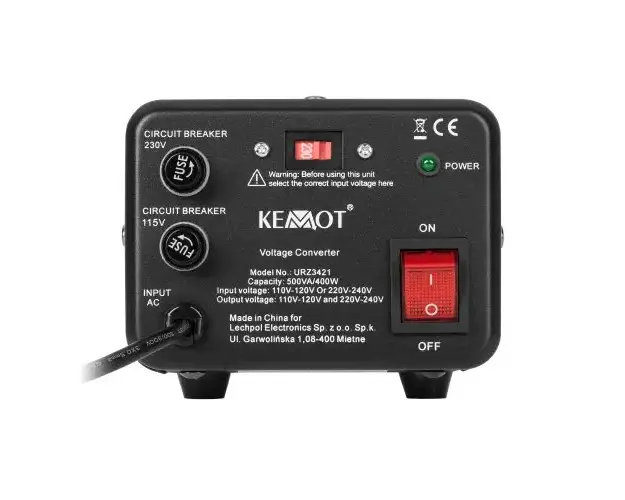 Convertor de tensiune KEMOT, 400 W, 500 VA