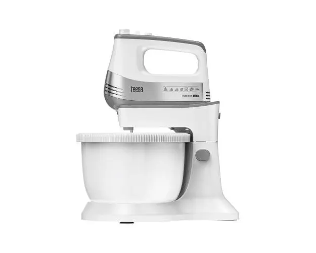 Mixer cu bol rotativ 500W Teesa, 5 trepte viteza, functie turbo, bol 3.4 l cu capac