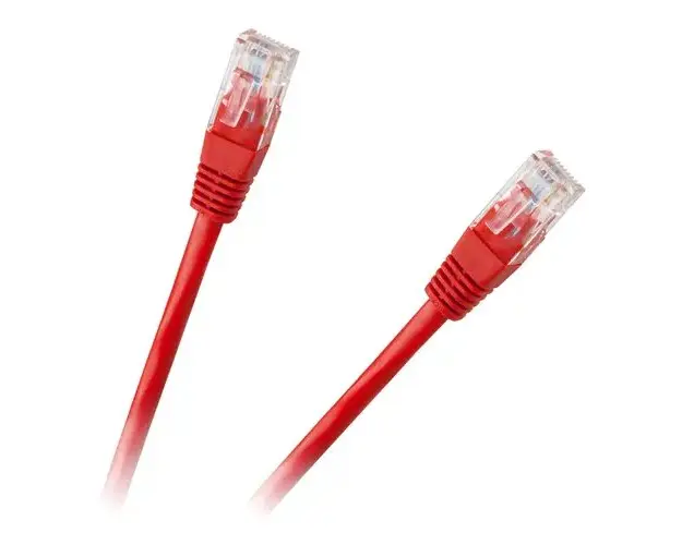 Cablu UTP CAT 6E CCA rosu 1 m