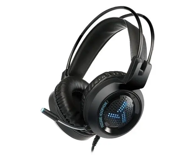 Casti Gaming Varr VH8020, Iluminare RGB, Negru
