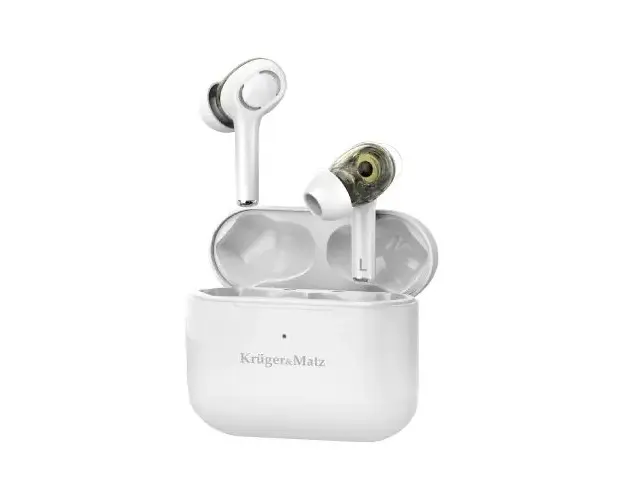 Casti True Wireless in ear Kruger&Matz M4 PRO, Bluetooth 5.0 (Alb)