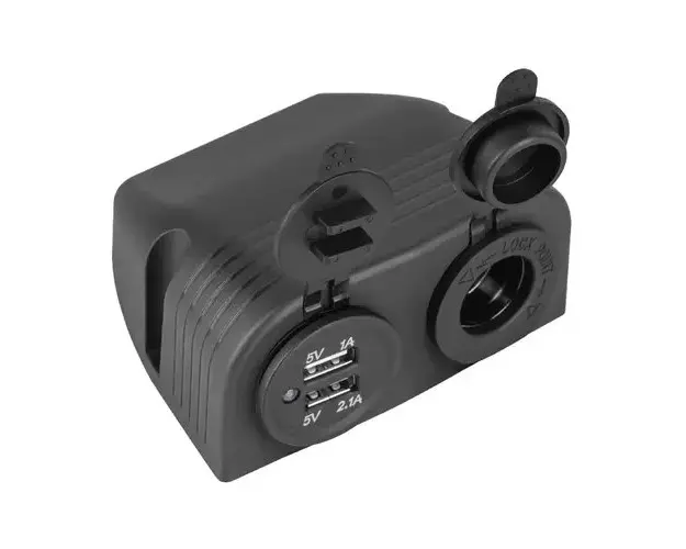 Mufa montaj auto 2xusb 3100ma si bricheta