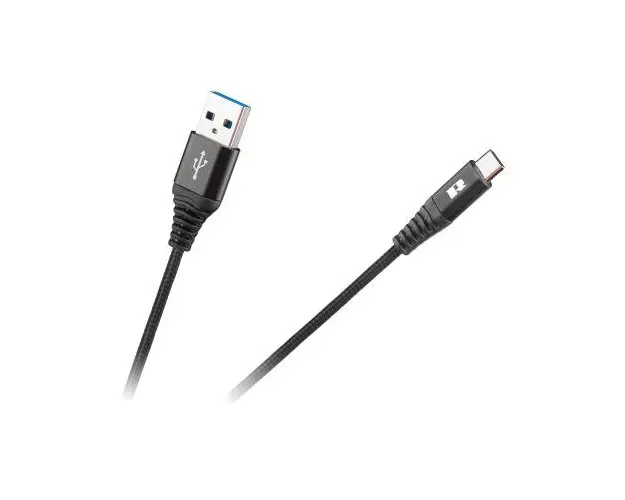 Cablu USB - USB tip C Rebel 50 cm, negru