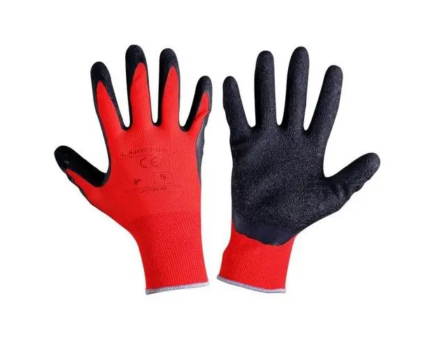 Set 12 manusi poliester Lahti Pro, marimea XL, invelis latex