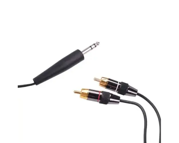 Cablu audio jack 6.3 stereo, rca profesional, 1.8m