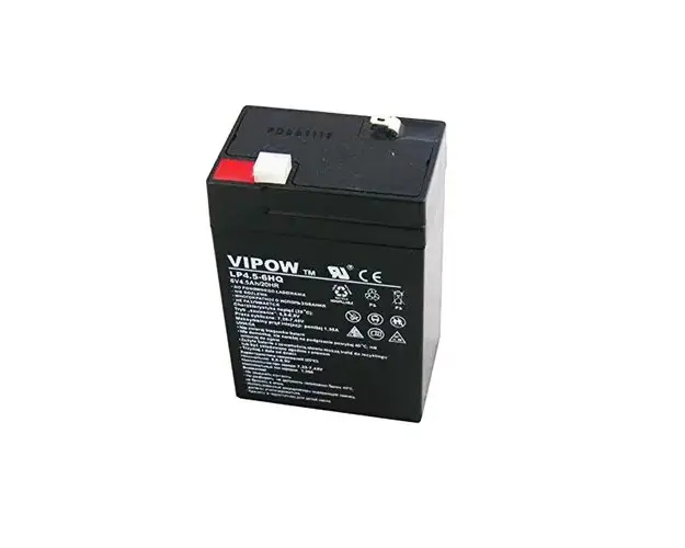 Acumulator gel plumb Vipow, 6 V, 4.5 Ah