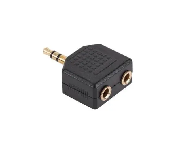 Adaptor Jack 3.5mm tata - 2 x Jack 3.5mm mama