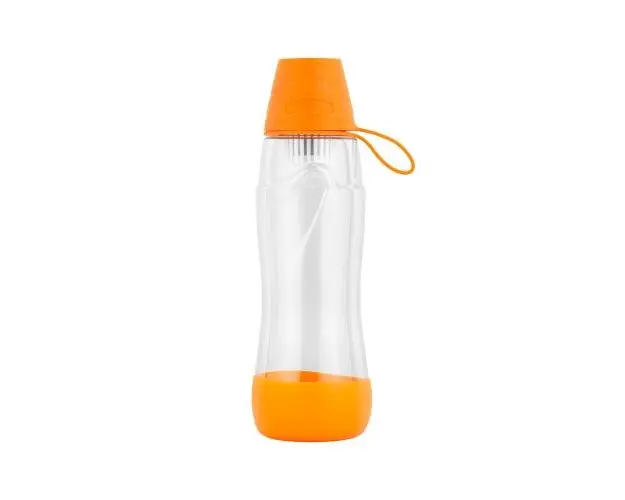 Sticla cu filtru de carbon activ Teesa PURE WATER 550 ml, portocaliu