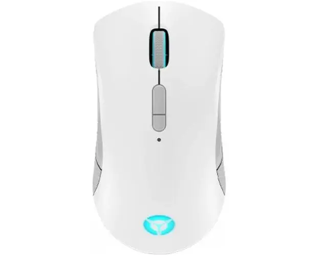 Mouse gaming wireless Lenovo Legion M600, iluminare RGB, 16k DPI, conectare Bluetooth/USB-C, ambidextru, Alb