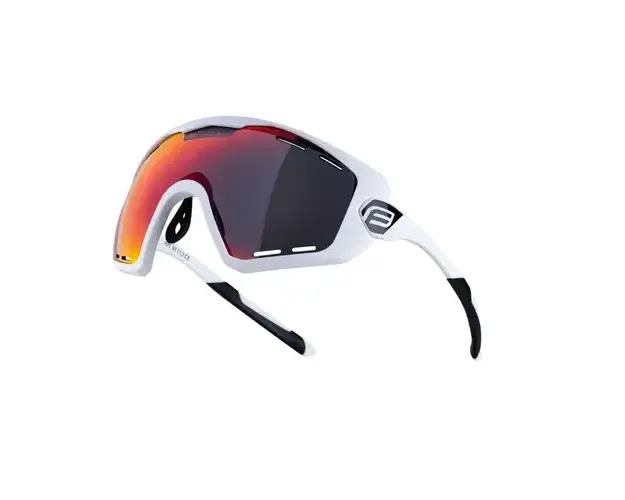 Ochelari Force Ombro Plus, lentila rosie, alb mat