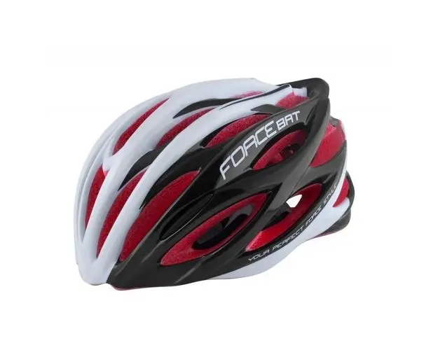 Casca Force Bat Negru/Alb/Rosu L-XL