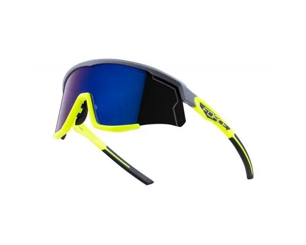 Ochelari Force Sonic, lentila albastra oglinda, gri/fluo