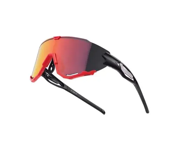 Ochelari Force Creed, lentila revo rosie, negru/rosu