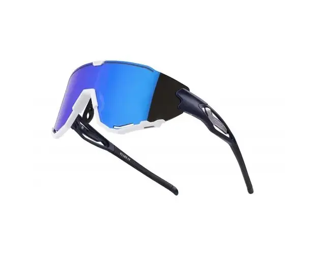 Ochelari Force Creed, lentila revo albastra, albastru/alb