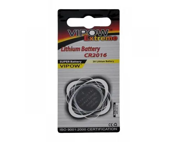Baterie Vipow extreme CR2016, 3V, 1 bucata