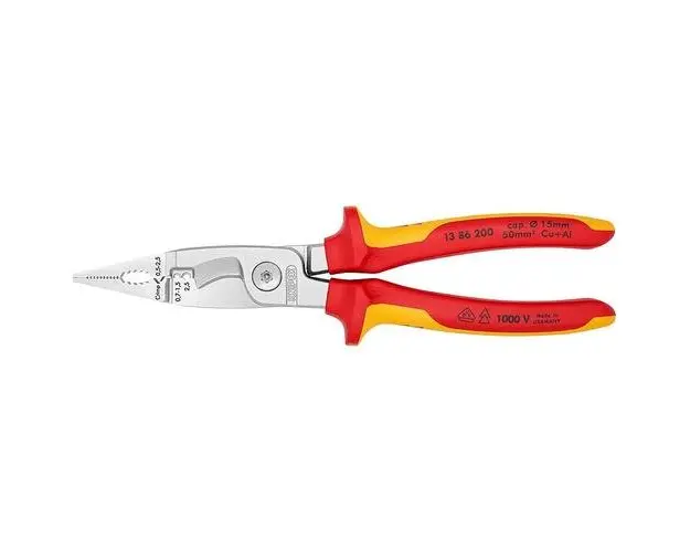 Cleste electrician cu 6 functii, manere izolate la 1000V, KNIPEX, 200 mm