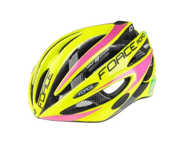 Casca Force Road Pro, fluo/roz S-M 54-58 cm