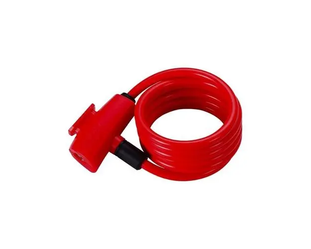 Antifurt bicicleta BBB 8x1500 mm QuickSafe rosu