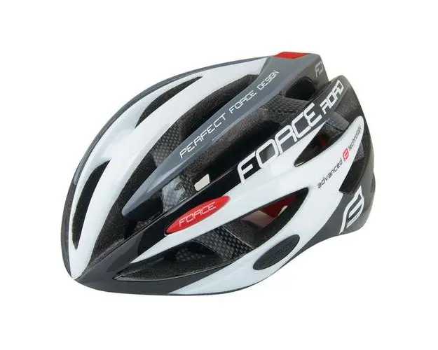Casca Force Road Junior, Negru/Alb, XS - S