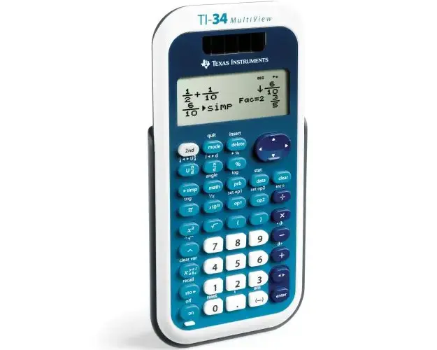 Calculator stiintific Texas Instruments TI-34 MultiView™, afisaj MultiView™ 4 linii