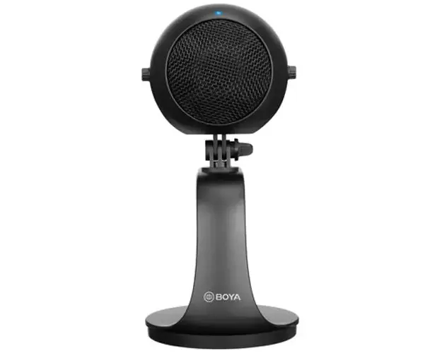 Microfon Boya BY-PM300 pentru podcasting, cardioid, USB-C, iesire casti, control volum/mute, compatibil Android, Windows, Mac OS