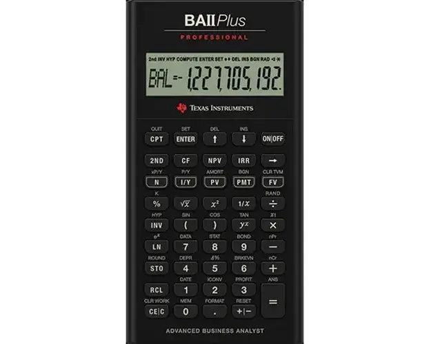 Calculator financiar Texas Intruments BAII Plus Professional