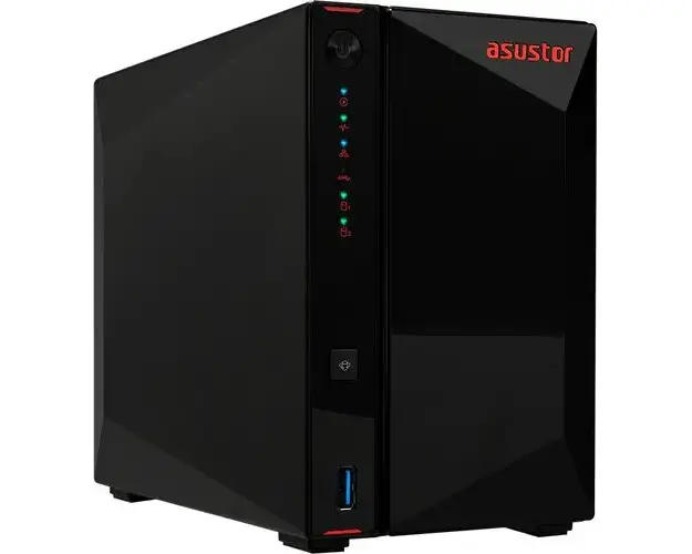 Network Attached Storage Asustor (AS5202T), Nimbustor 2, 2.5G 2 Bay NAS, Intel Celeron Dual-Core, 2GB DDR4, 2.5 GbE x 2, HDMI, USB 3.2 Gen 1 x 3, Wake on Wan