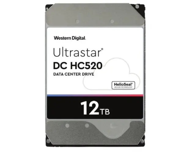 Hard disk Western Digital HGST Ultrastar DC HC520, 12TB 3.5 '', 7200 RPM SATA III 6Gb / s 256MB, 4KN ISE HUH721212ALN600