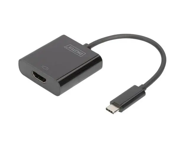 Adaptor Digitus DA-70852, USB Type-C - HDMI, 4K, 15cm