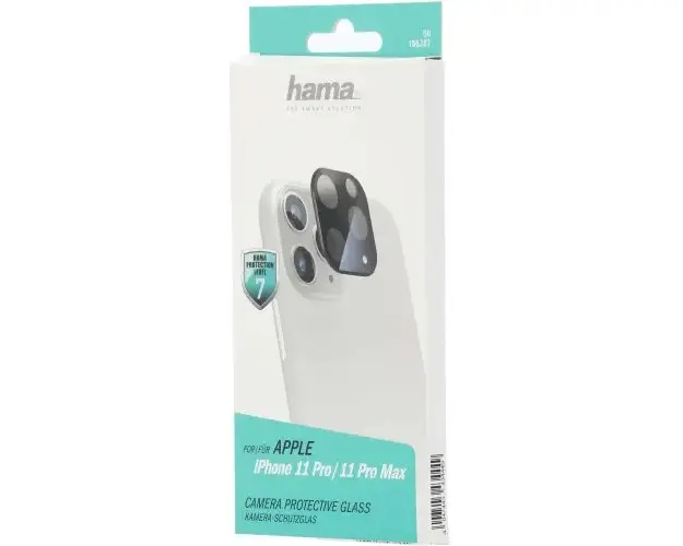 Folie de protectie Hama pentru protectie camera compatibil Apple iPhone 11 Pro / 11 Pro Max, Negru