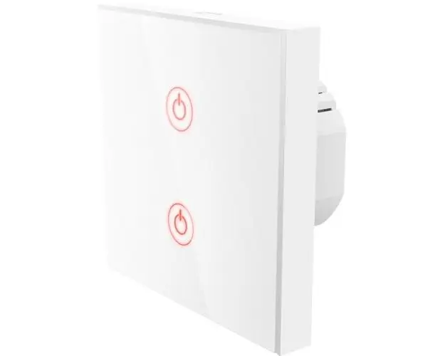 Comutator de perete Hama, Wi-Fi, Alb