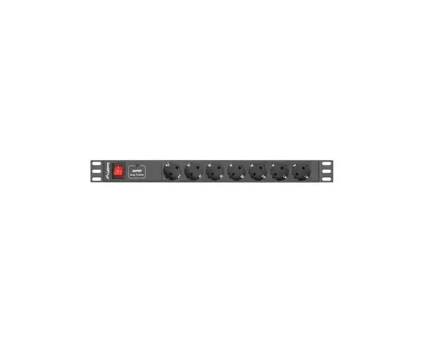 PDU , Lanberg ,1U 10A 7 prize Schuco 2m , negru