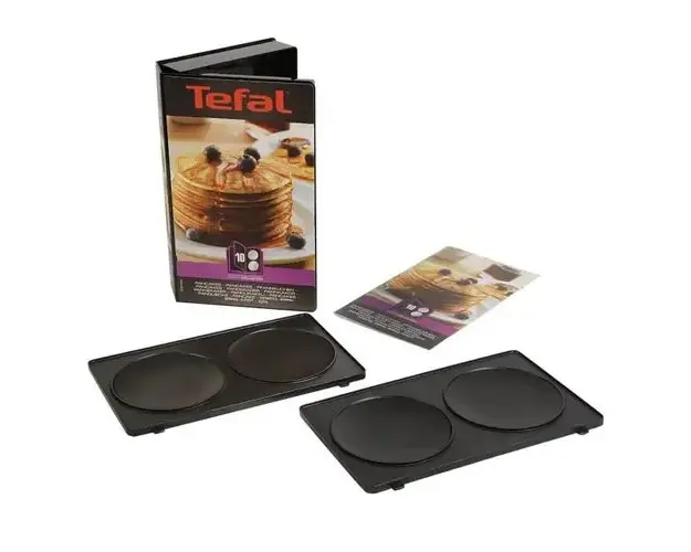 Set 2 placi pentru clatite Tefal Snack Collection+ Carte de retete, XA801012