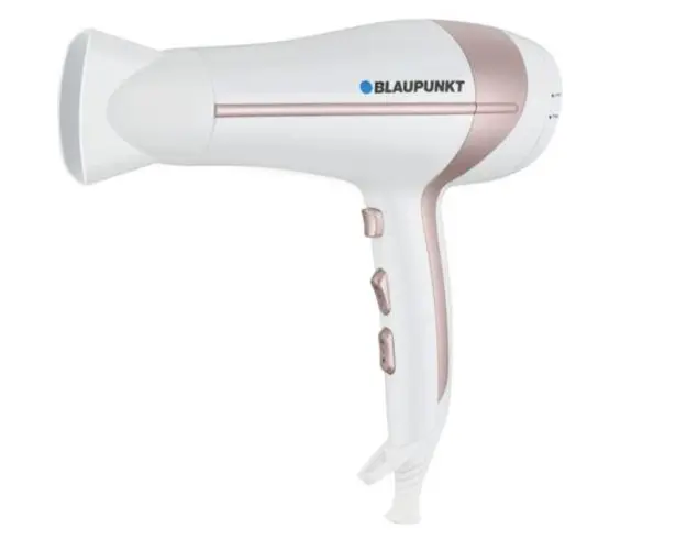 Uscator de par Blaupunkt HDD501RO, 2000 w, 2 trepte de viteza, 3 trepte de temperatura, ionizare, Alb / Roz