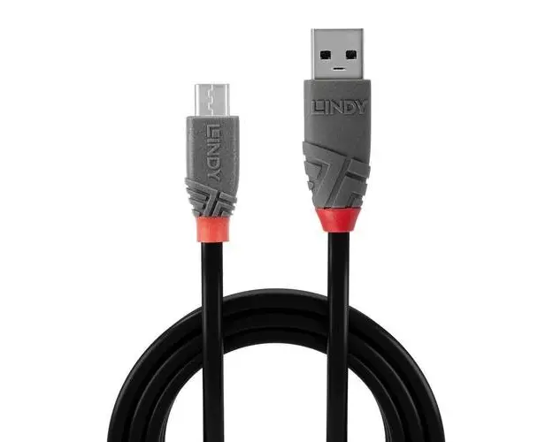 Cablu de date Lindy LY-36733, 2m, USB 2.0 Type A - MicroUSB